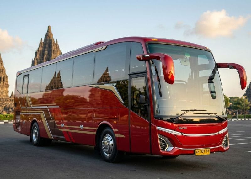 Sewa Big Bus SHD 50 Seat di Yogyakarta